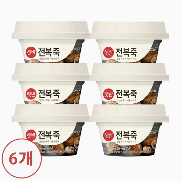실버푸드 전복죽 6팩