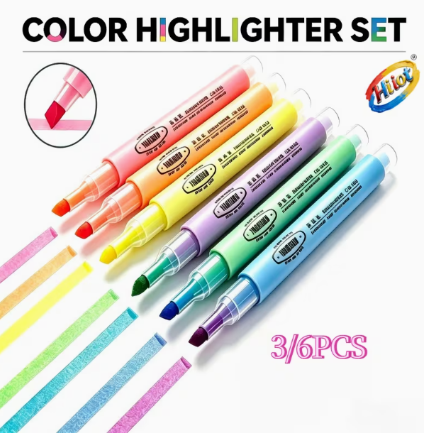 형광펜 6color 세트